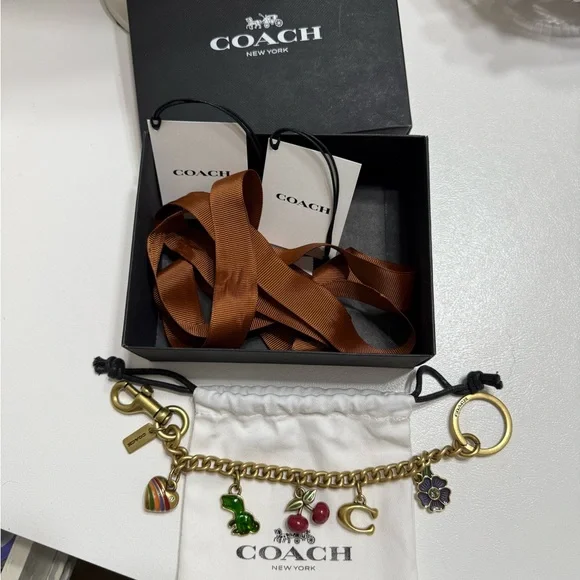 Coach MotifChain Bag Charm - Picture 3 of 4